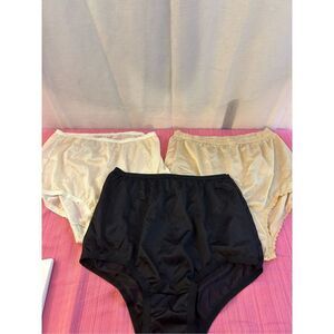 3 Carole nylon briefs panties women’s size 8 lot